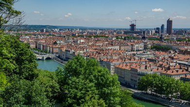 Lyon vue du parc des curiosités
